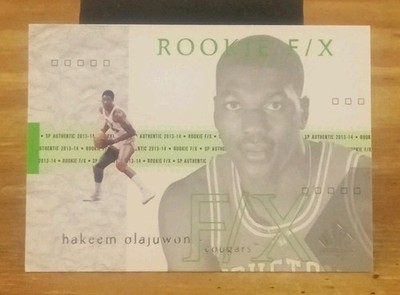 2013-14 SP Authentic Hakeem Olajuwon Houston Cougars 