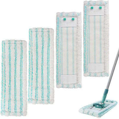 4 Pack Ersatz Wischbezüge Für Leifheit Profi XL Micro Duo / Profi XL Cotton Plus
