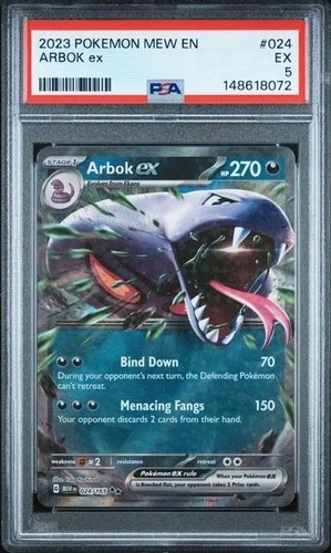 Arbok ex 024/165 Sv: Scarlet & Violet 151 Holo PSA 5