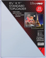 Clear Toploader 8-1/2-Inches X 11-Inches (25-Count)