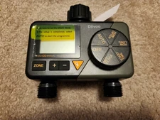 Diivoo WT-08 Dual Water Timer IP54 Waterproof LCD Display Sprinkler Timer 2 Zone