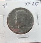 1971 P and D Kennedy $1/2. Very Fine Examples Of 55 Yr Old Circulated Coins