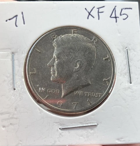 1971 P and D Kennedy $1/2. Very Fine Examples Of 55 Yr Old Circulated Coins