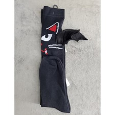 Halloween Socks Black Bat Cat Shoe Size 4-10 Novelty Costume Cosplay