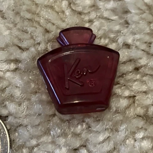 VTG Ken doll purple Cologne Bottle translucent bathroom vanity accessory EUC!!