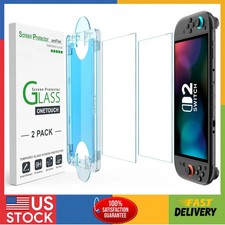 amFilm Auto-Alignment Screen Protector for Nintendo Switch 2 2 Pack