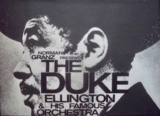 DUKE ELLINGTON 1965 German A1 TOUR concert poster GUNTHER KIESER JAZZ VERY RARE