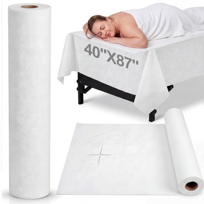 SmoothNovelty 1 Roll Extra Large Disposable Massage Table Sheets 87'' x White