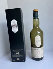 Lagavulin Single Malt Scotch Whisky 16 Year Empty Bottle With Box