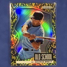2022 Panini Prizm - Old School George Brett Snake Skin Prizm #OS-6 Royals /50