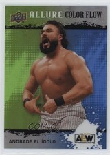 2022 Upper Deck Allure AEW Color Flow Green Blue 202/299 Andrade El Idolo 0nr3