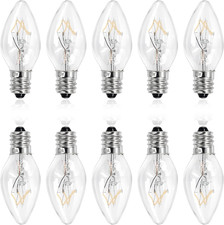 15 Watt Salt Lamp Bulbs for Himalayan, 10 Pack Scentsy Night Light Bulbs E12 Bas