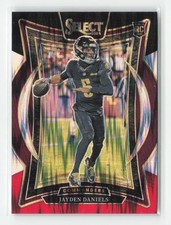 2024 Panini Select #26 Jayden Daniels Black & Red Prizm Shock