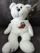 Classic Collecticritters Signature Series Le Garfield  Pooky White Beanbag Bear