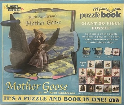 MOTHER GOOSE My Puzzle Book Giant 20 Piece Collectible Puzzle Book NEW