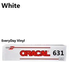 White Oracal 631 12"x5' roll matte Adhesive Vinyl Craft Hobby Sign Cutters