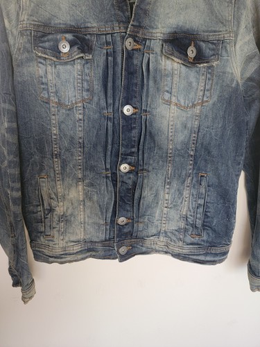 NWT Jordan Craig Boys Legacy Edition Distressed Jean Jacket Size 16 - Picture 2 of 9