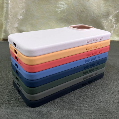 Custodia in silicone con cover MagSafe per iPhone 16 15 14 13 Pro Max 15 Plus 15 Pro - Foto 5 di 77
