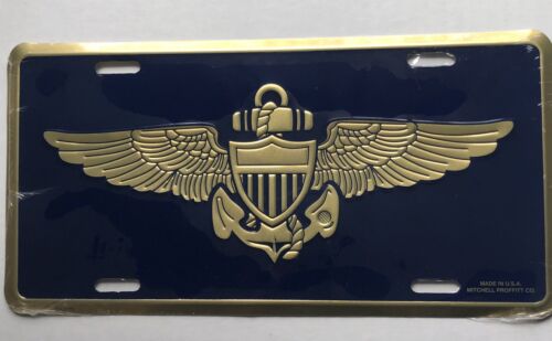 Plaque d'immatriculation aviateur marine
