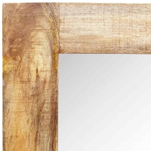 Espejo Rectangular De Pared Con Marco Madera Maciza 120 X 60 Cm vidaXL - Imagen 6 de 7