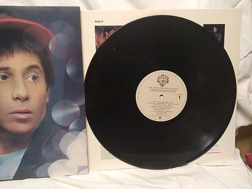 Paul Simon One-Trick Pony Vinyl LP Warner Bros. Records HS 3472 1980 - Imagem 3 de 4