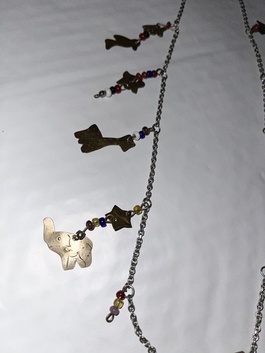 ✝️ Arca de Noé Dije Collar Cuentas Latón Folclórico Primitivo Colgante 31” - Imagen 7 de 12