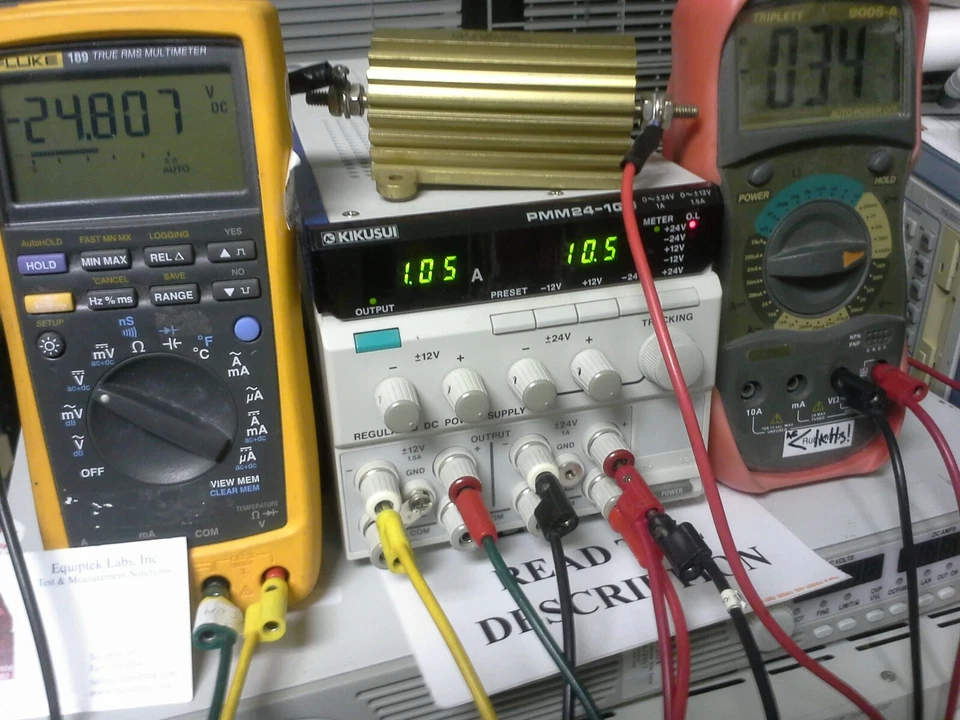 Four Output DC Lab Power Supply +/-12,+/-24V 1A/1.5A Kikusui PMM-24 MadeIn Japan - Image 4 of 4