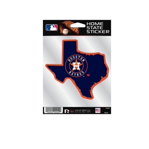 Bandera Houston Astros State Of Texas 91x152 Cm | Poliéster, Dos Caras, Incluye Adhesivos