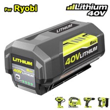 40V 6.0Ah Battery For Ryobi 40 Volt Lithium OP4050 OP40602 OP4030 High Capacity