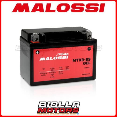 MTX9-BS MALOSSI GEL KAWASAKI ZXR 400 400 1991 1999 YTX9-BS 4418921 BATTERY - Picture 1 of 5