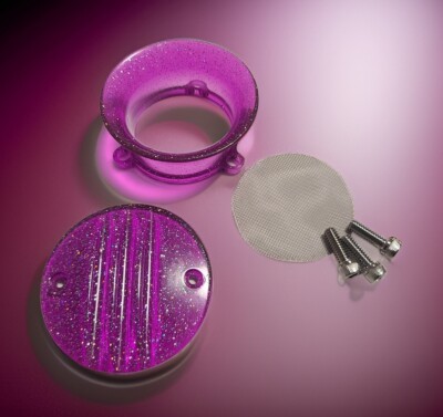 Custom Resin Velocity Stack for S&S Super E with ignition cover combo - Purple