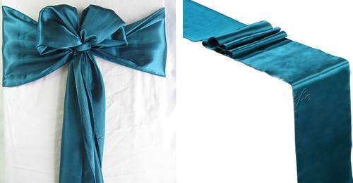 Satin Chair Sashes Bow + Satin Table Runner Wedding Party Decoration - FREE SHIP - Picture 12 of 41