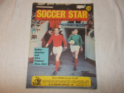 Soccer Star Football Magazine September 6th 1968 Bobby Charlton Alex Stepney
