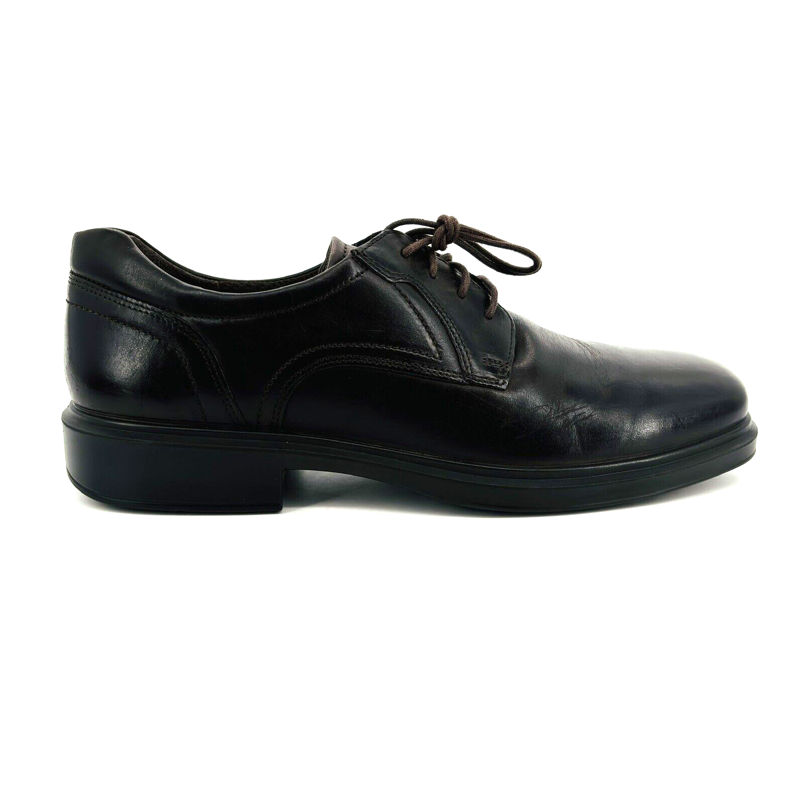 SAOLA Scarpe eleganti da uomo 9 9.5 43 Ecco Helsinki 2 Derby marrone scuro in pelle