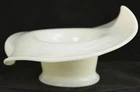 Early Fenton Milk Glass Blue Bird Pattern Whimsey Hat