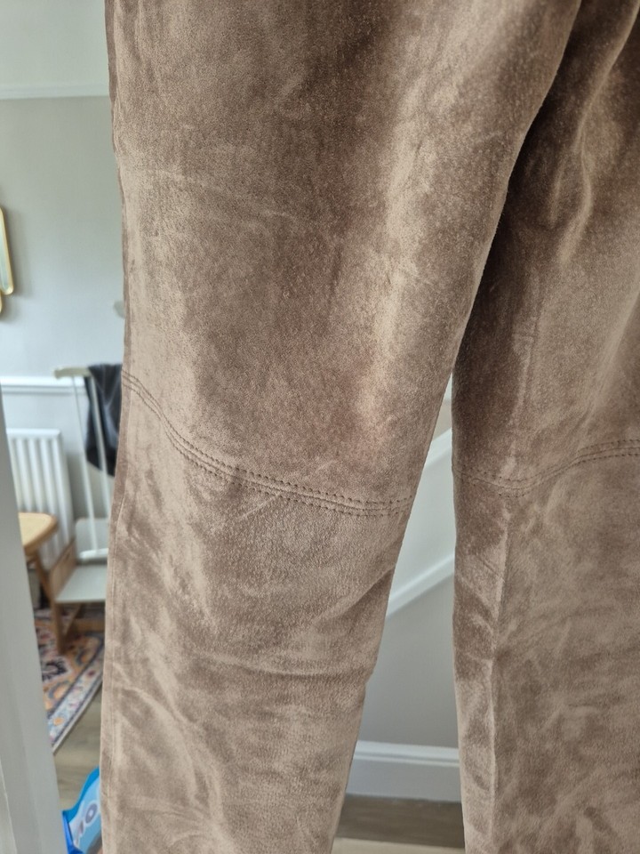 Vintage Light Brown Suede pig Skin Trouser eBay