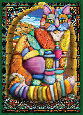 Willow Creek Press Cairn Stone Cat 1000 Piece Jigsaw Puzzle