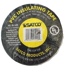 Satco Pvc Insulating Tape 7 mil x 3/4' x60