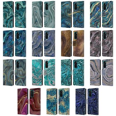 OFFICIAL LEBENSART GEO LIQUID MARBLE LEATHER BOOK CASE FOR HUAWEI PHONES 4
