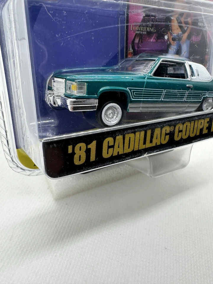 Revell Lowrider Magazine 1981 Cadillac Coupe Deville 1:64 Green Diecast Car 2004 - Image 4 of 4