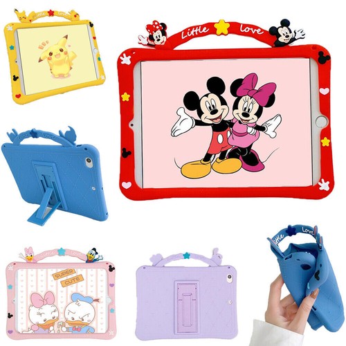 For iPad mini 1 2 3 4 5 6th Gen 2021 Kids Strap Handle Silicone Shockproof Case - Picture 1 of 37