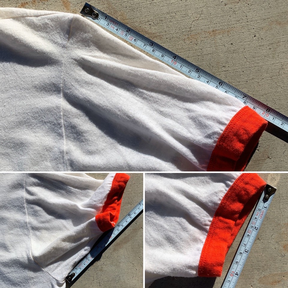 Vintage Camp Wolfeboro Mt Diablo Council Ringer Tee Boy Scouts BSA T