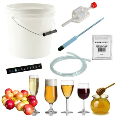 Homebrew Starterset Wein Apfelwein Bier Met 5L 1 Gallone