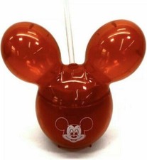 Disney Parks Mickey Mouse Red Balloon Sipper  Straw Plastic Cup New