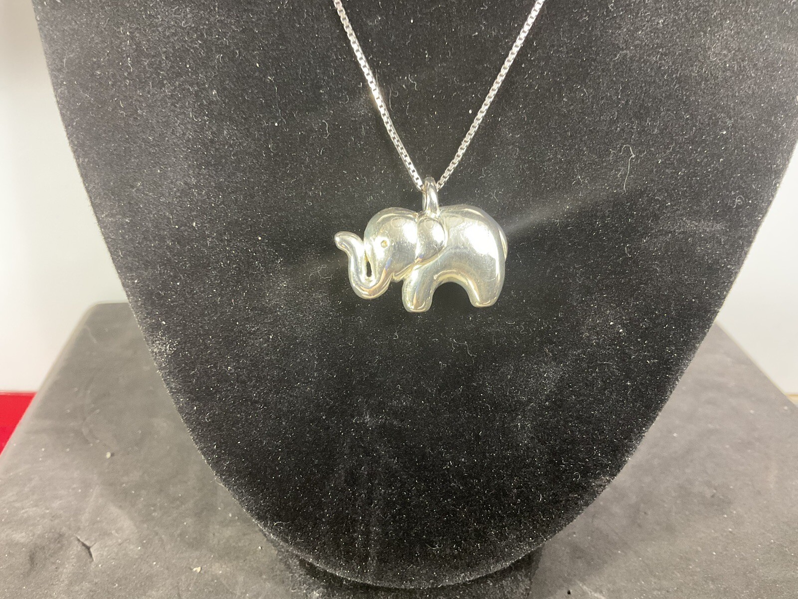 solid sterling, silver, 925 Solid Elephant Animal… - image 1