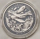1oz World War 1 War to End All Wars ANTIQUE Silver Round Coin #2 Patriot Series