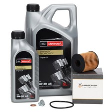 6L MOTORCRAFT 5W30 A5 + HIRSCHER Ölfilter für FORD FOCUS 3 MONDEO 4 2.0/2.2 TDCi