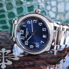 2022 NEW PATEK PHILIPPE TWENTY 4 BLUE DIAMONDS DIAL 7300/1200A-001 36MM B&P 15