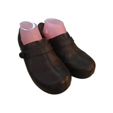 Dansko Brown Leather Professional Slip On Clogs Comfort Shoes Womans Size 40