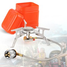 3900W Portable Backpacking Stove Camping Gas Stove 1LB Propane Tank Adapter